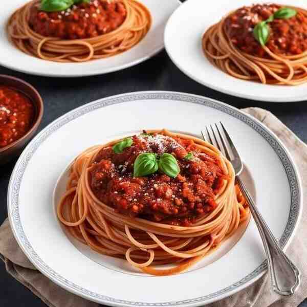 Макароны с соусом болоньезе